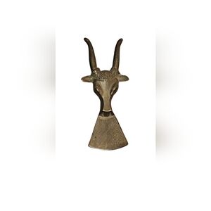 Brass Bull Boot Scrapper Vintage